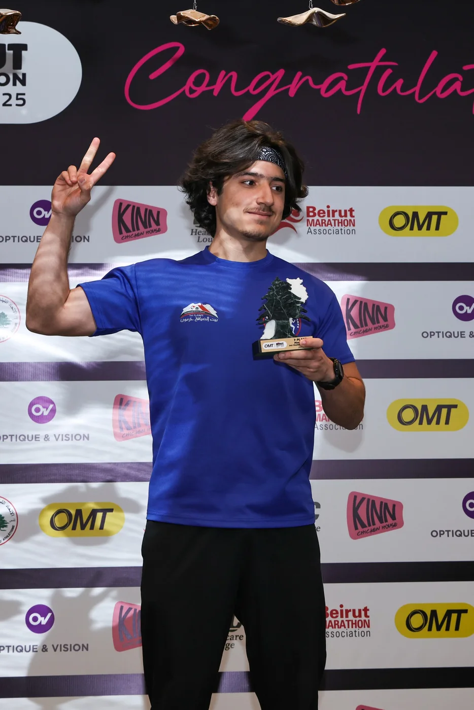 OMT Beirut Marathon podium