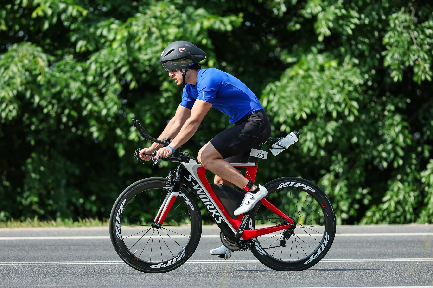 Toufic cycling at IRONMAN 70.3 Warsaw