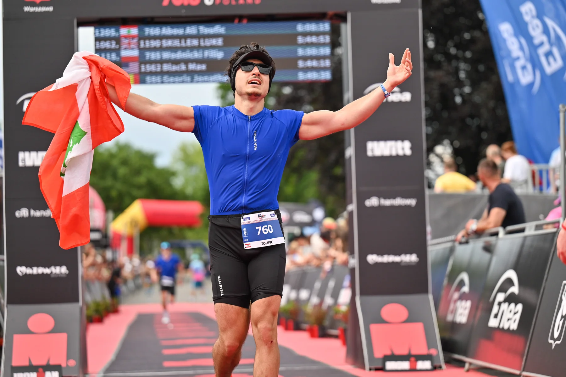Toufic Abou Ali after finishing IRONMAN 70.3 Warsaw