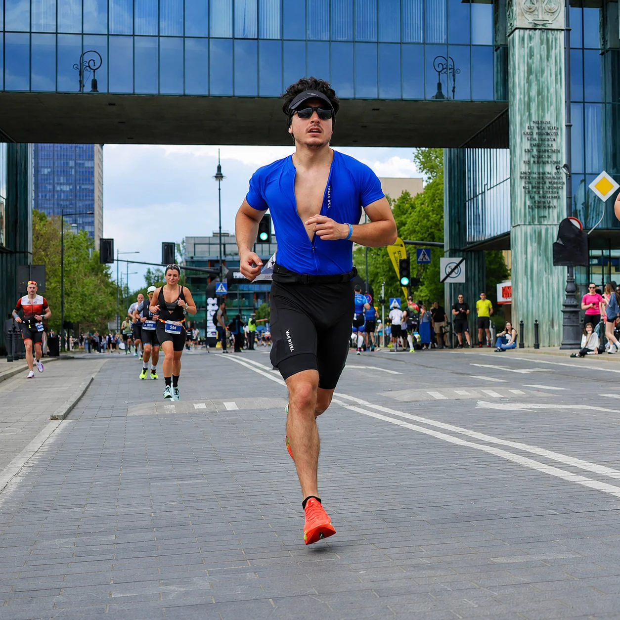 Toufic running at IRONMAN 70.3 Warsaw